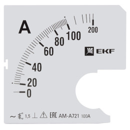 Шкала сменная для A721 100/5А-1,5 EKF PROxima