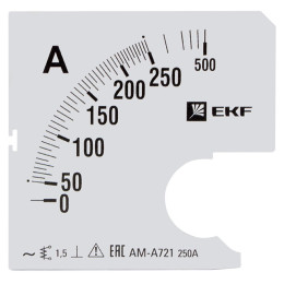 Шкала сменная для A721 250/5А-1,5 EKF PROxima