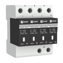 Ограничитель импульсных напряжений ОПВ-B/4P In 30кА 400В с сигн. EKF PROxima